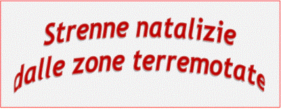 Strenne natalizie dalle zone terremotate